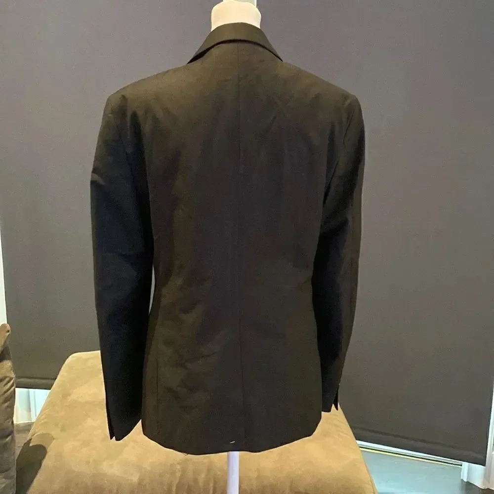 Men’s Black Suit Jacket Blazer One Button Notched Lapel Size 32 NWOT